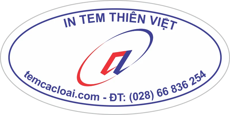 Tem bảo hành elip Thiên Việt Tem bảo hành elip logo Thiên Việt