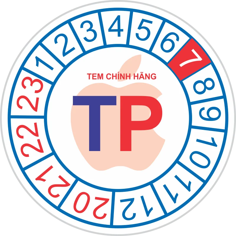 Tem bảo hành tròn chính hãng Tem bảo hành tròn chính hãng màu đỏ
